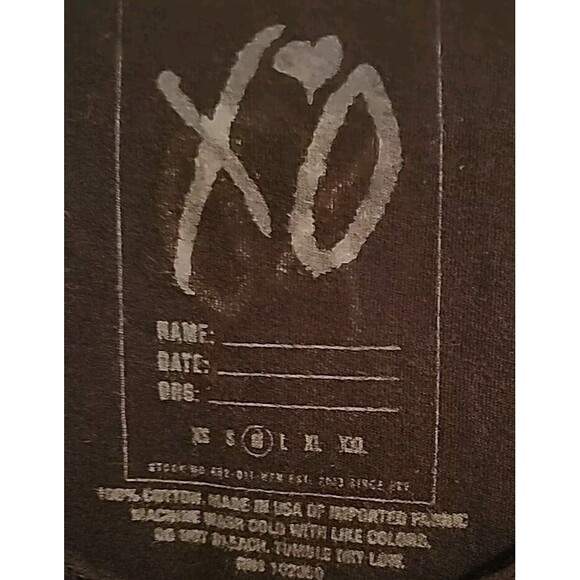 The Weekend Singer Tank Womens Med Black XO Band Top Music - Picture 4 of 6